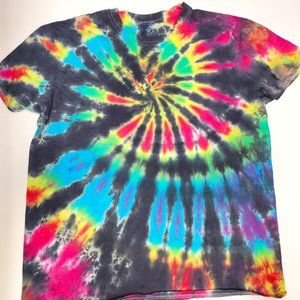 Men's or Women's Colorful Vibrant Soft Comfy Short Sleeve Spiral Tiedye!
